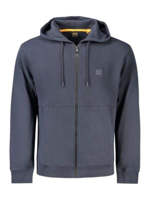 Hugo Boss Blue Cotton Men Sweater