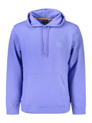 Hugo Boss Blue Cotton Men Sweater