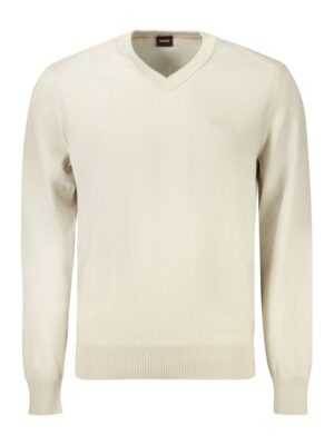Hugo Boss Beige Cotton Men Sweater