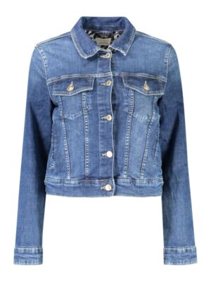 Guess Jeans Blue Organic Cotton Women Jacket