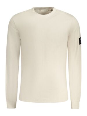 Calvin Klein Beige Cotton Men Sweater