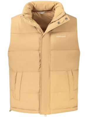 Guess Jeans Brown Polyester Men Jacket