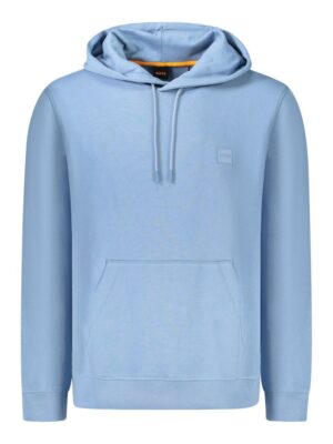 Hugo Boss Light Blue Cotton Men Sweater