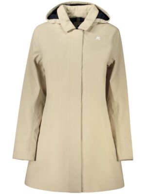 K-WAY Beige Polyester Women Coat