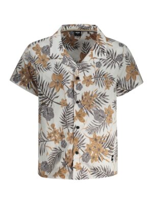 Hugo Boss White Polyester Men Shirt