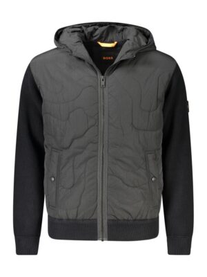 Hugo Boss Black Cotton Men Jacket