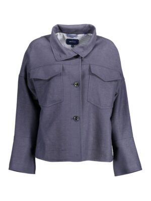 Gant Blue Cotton Jackets & Coat