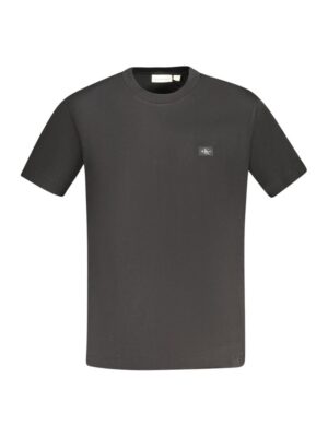 Calvin Klein Black Cotton Men T-Shirt