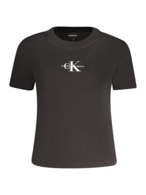 Calvin Klein Black Cotton Women T-Shirt