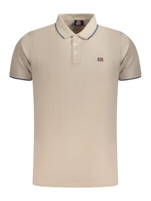 Norway 1963 Beige Cotton Men Polo Shirt