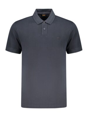 Hugo Boss Blue Cotton Polo Shirt
