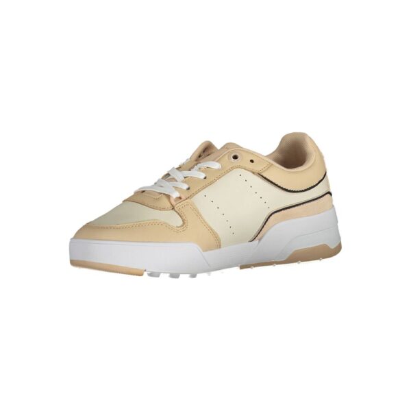 Tommy Hilfiger Beige Leather Women Sneaker - Image 3