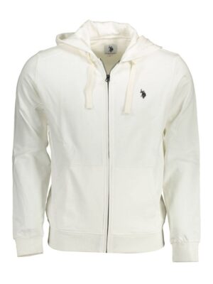 U.S. POLO ASSN. White Cotton Men Sweater