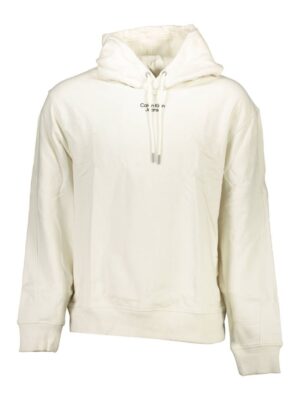 Calvin Klein White Cotton Men Sweater
