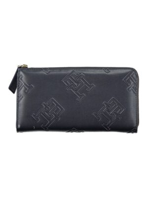 Tommy Hilfiger Elegant Blue Zip-Around Wallet