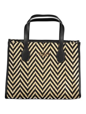 Guess Jeans Black Cotton Handbag