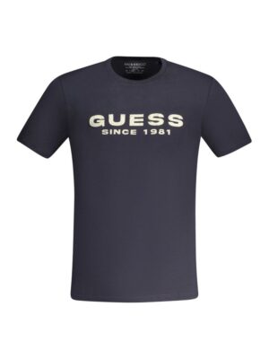 Guess Jeans Blue Cotton Men TShirt