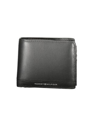 Tommy Hilfiger Black Leather Men Wallet