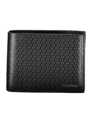 Calvin Klein Sleek Black Leather Bifold Wallet with RFID Block