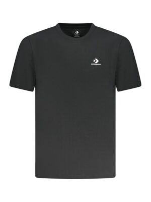 Converse Black Cotton Men T-Shirt