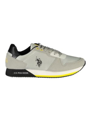 U.S. POLO ASSN. Gray Polyester Men Sneaker