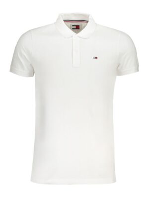 Tommy Hilfiger White Cotton Polo Shirt