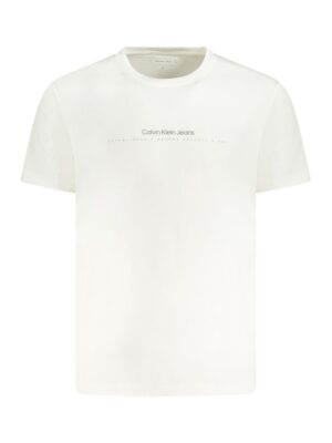 Calvin Klein White Cotton Men T-Shirt