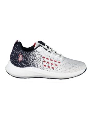 U.S. POLO ASSN. White Polyester Men Sneaker