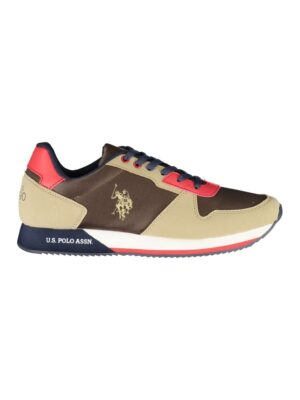 U.S. POLO ASSN. Brown Polyester Men Sneaker