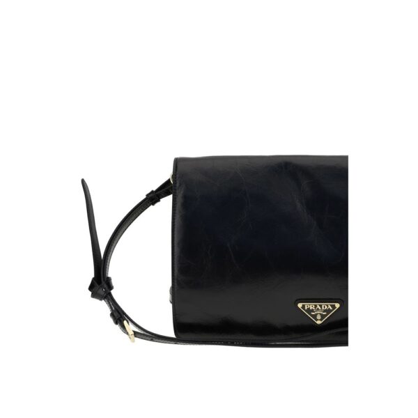 Prada Crinkled leather Shoulder Bag - Image 4