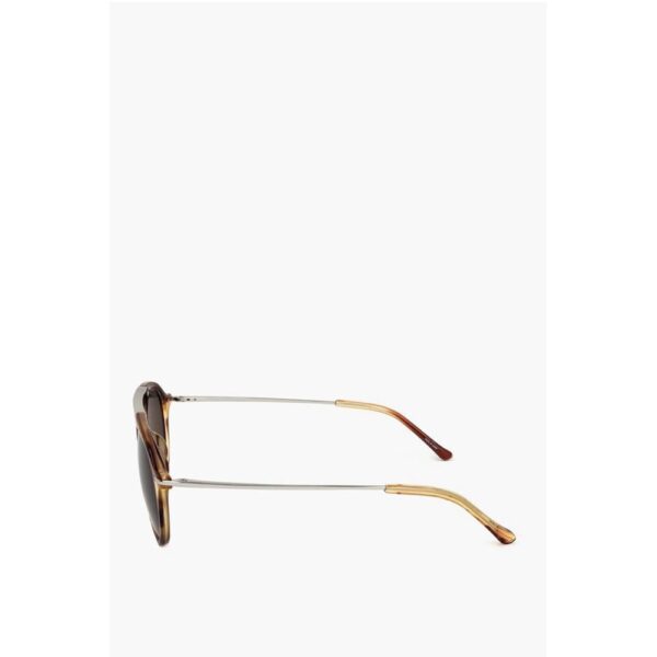 Linda Farrow Brown Haircalf Sunglass - Image 3