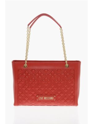 Moschino Red Polyethylene Tote Bag