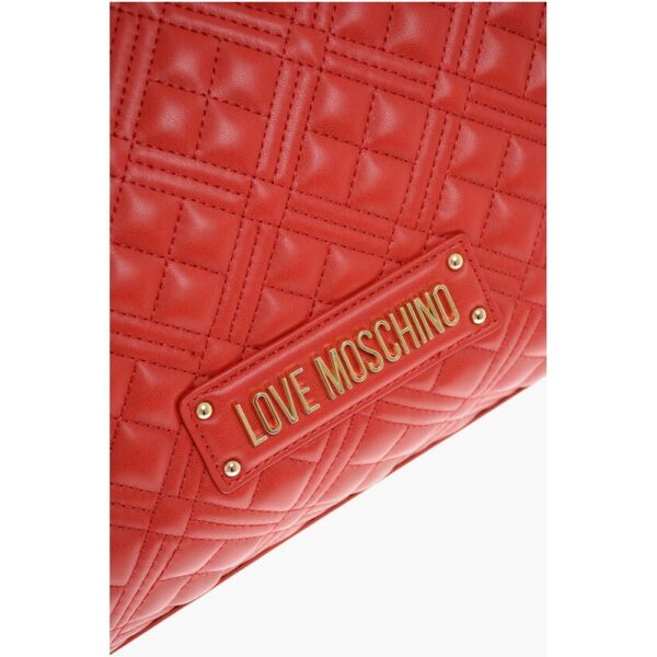 Moschino Red Polyethylene Tote Bag - Image 4