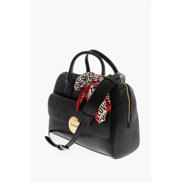 Moschino Black Polyethylene Tote Bag - Image 3