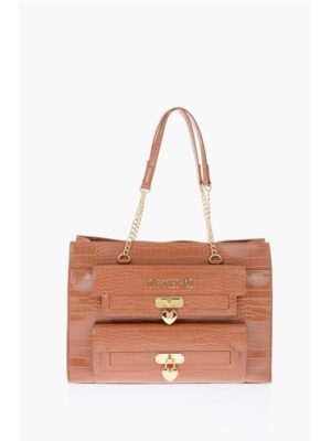 Moschino Brown Polyurethane Shoulder Bag