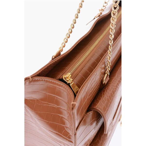 Moschino Brown Polyurethane Shoulder Bag - Image 4