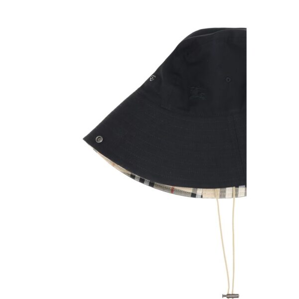 Burberry Check brim gabardine Bucket Hat - Image 3