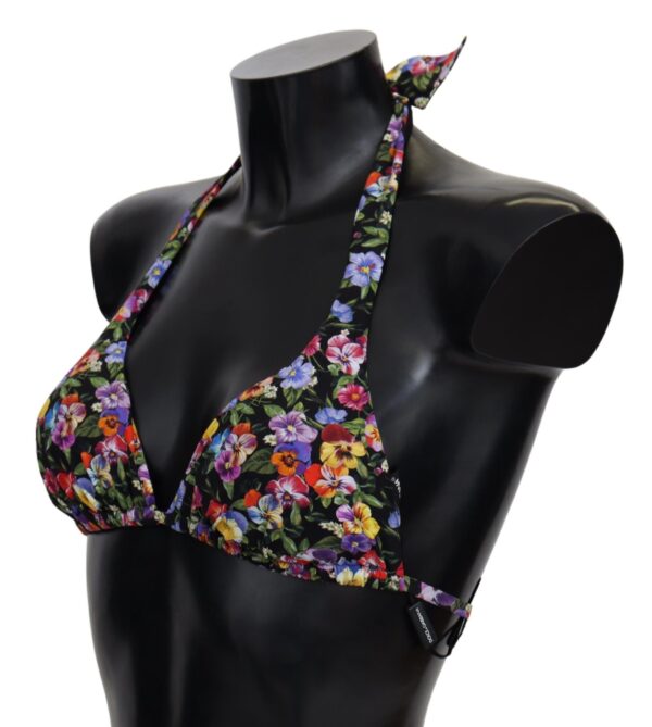 Dolce & Gabbana Chic Floral Printed Bikini Top - Image 4