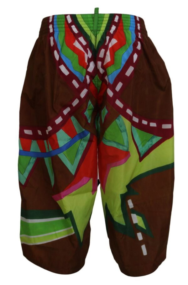 Dsquared² Exclusive Multicolor Printed Swim Shorts - Image 3