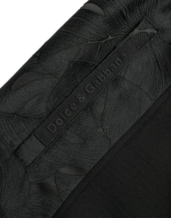 Dolce & Gabbana Elegant Black Leopard Jogger Pants - Image 5