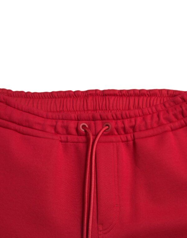 Dolce & Gabbana Sizzling Red Cotton Blend Jogger Pants - Image 5