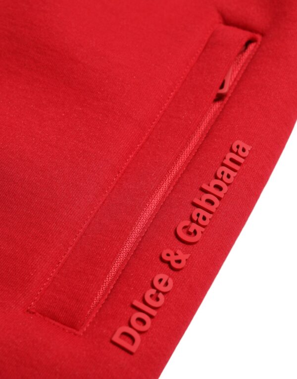 Dolce & Gabbana Sizzling Red Cotton Blend Jogger Pants - Image 6