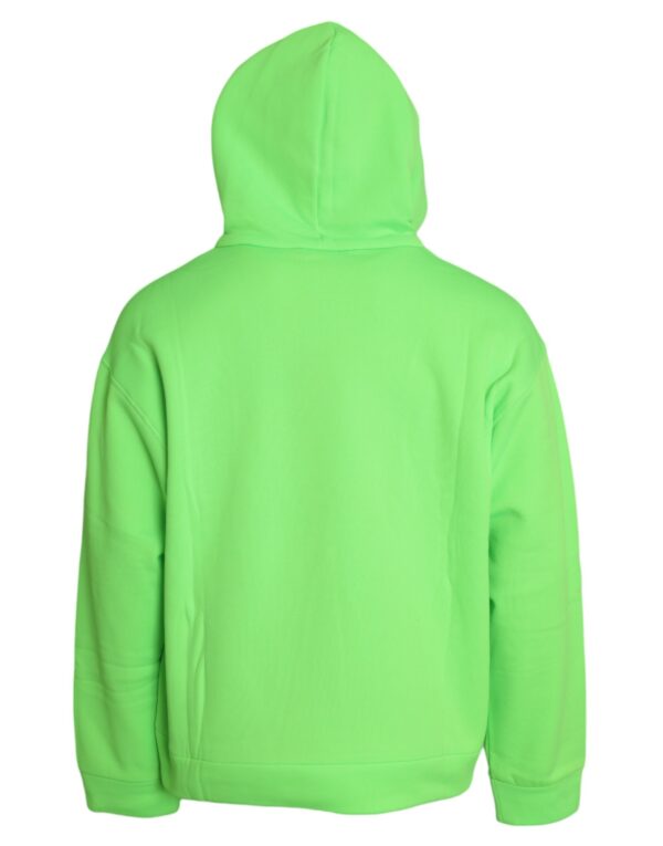 Dolce & Gabbana Neon Green Hooded Top Pullover Sweater - Image 2