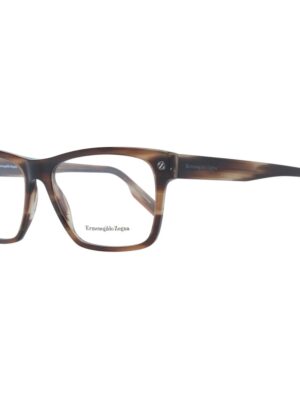 Ermenegildo Zegna Brown Men Optical Frames