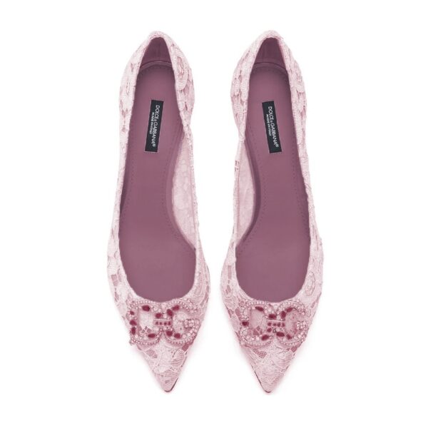 Dolce & Gabbana Pink Viscose Women Pump - Image 2