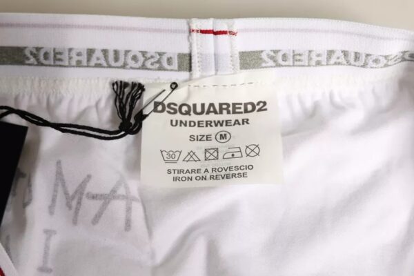 Dsquared² White Cotton Stretch Women Mid Waist Panty Underwear - Image 4