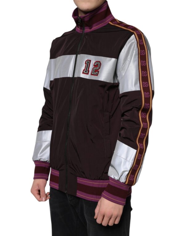 Dolce & Gabbana Multicolor Full Zip Jersey Men Bomber Jacket - Image 3