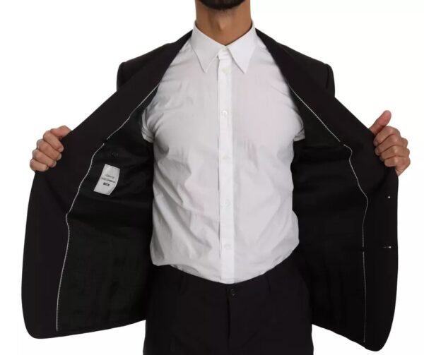 Dolce & Gabbana Purple Wool Stretch 2 Piece MARTINI Suit - Image 4