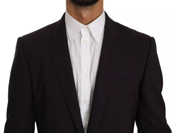 Dolce & Gabbana Purple Wool Stretch 2 Piece MARTINI Suit - Image 8