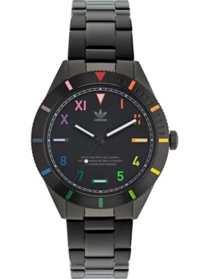 Adidas Black Stainless Steel Watch
